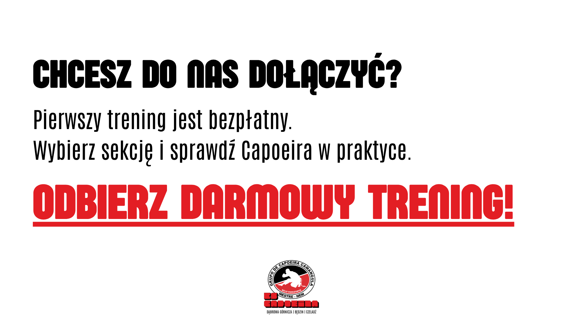 Dołącz do KS Capoeira - pierwszy trening bezpłatny