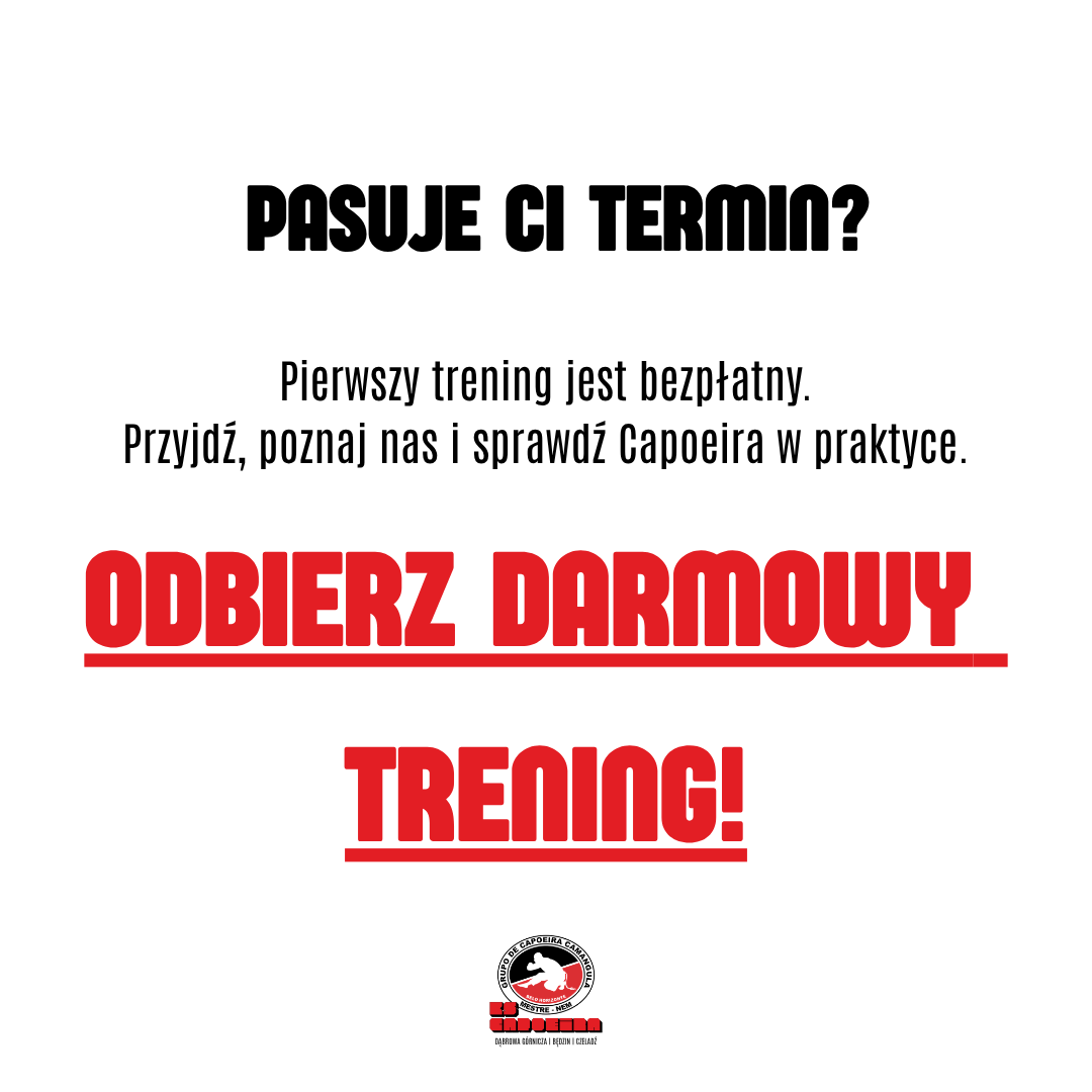 Pierwszy trening Capoeira jest bezpłatny